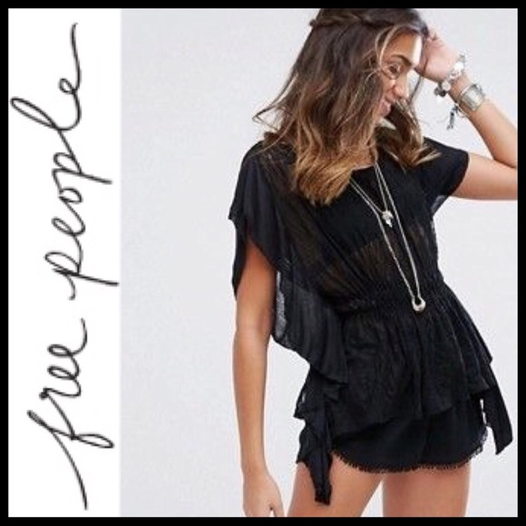 Free People Tops - 🎉Host Pick🎉 Free People June Lace Blouse Black